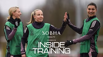 INSIDE TRAINING | Arsenal prepare for away trip to Real Madrid | UWCL background