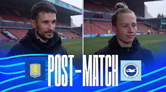 POST-MATCH | Vidosic And McLauchlan | Aston Villa v Brighton