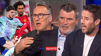 Roy Keane, Paul Merson & Jamie Redknapp REACT to Man Utd 1-1 Arsenal background
