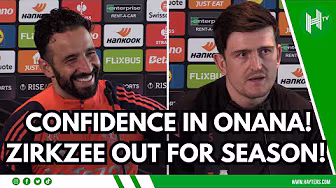 Onana BACK, Zirkzee OUT for the season! Ruben Amorim & Harry Maguire pre-Lyon