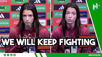 We are CHAMPIONS on and off the pitch | Bonmati reacts to Rubiales trial background
