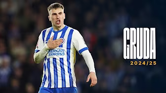 Best Of Brajan Gruda 2024/25 | FIRST Brighton Goal And His Silky Skills! backdrop