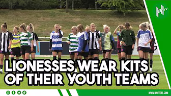 England Women stars train in shirts of their former youth teams! background