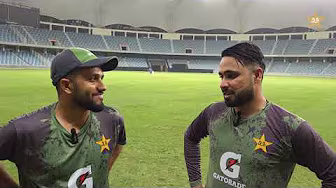 Mohammad Haris & Faheem Ashraf review Pakistan's practice match in preparation for tri-nation series background