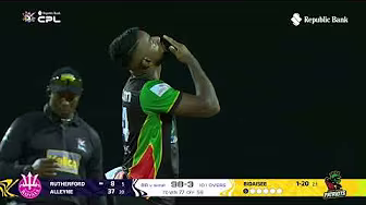 Navin Bidaisee Claims HUGE Wicket of Sherfane Rutherford! | CPL 2025