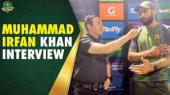 Pakistan Shaheens captain Muhammad Irfan Khan Interview After Victory over Nepal | Top End Series background