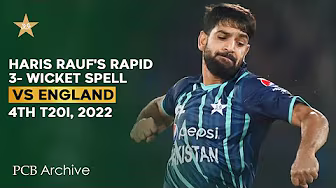 PCB Archive - Haris Rauf's Rapid 3️⃣-wicket spell troubles England | PAK vs ENG 4th T20I 2022