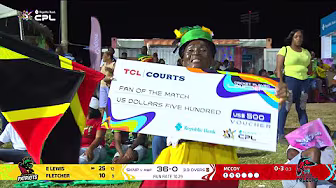 TCL Fan Of The Match for St Kitts & Nevis Patriots and Antigua & Barbuda Falcons! | CPL 2025