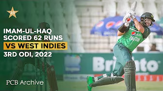 PCB Archive - Imam-ul-Haq Slams 3️⃣rd Consecutive Fifty | PAK vs WI 3rd ODI 2022 | MO2A