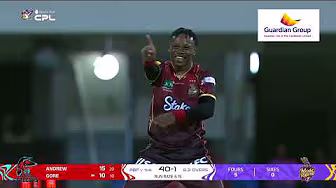 Jewel Andrew's INCREDIBLE Wicket! | CPL 2025 background