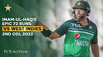 PCB Archive - Imam-ul-Haq's Epic 7️⃣2️⃣ Runs Innings | PAK vs WI 2nd ODI 2022 | MO2A