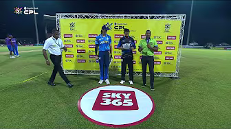Falcons Win the Sky 365 Coin Toss and Will Take the Ball! | CPL 2025 background