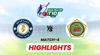 Nusa Dua Cup T10 2025 | Match - 4 | West Java Spartans VS Gianyar | FullHighlights
