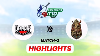 Nusa Dua Cup T10 2025 | Match - 3 | Denpasar VS Samudra United | Full Highlights