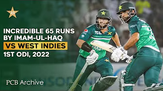 PCB Archive - Imam-ul-Haq Hits Fluent 6️⃣5️⃣ Runs | Pakistan vs West Indies 1st ODI 2022