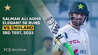 PCB Archive - Elegant Innings of 5️⃣6️⃣ Runs By Salman Ali Agha | PAK vs ENG 3rd Test 2022 | MY2A