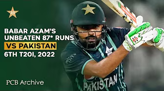 PCB Archive - Babar Azam makes unbeaten 8️⃣7️⃣ in Lahore | PAK vs ENG 6th T20I 2022