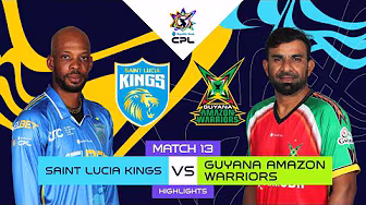 Highlights | Saint Lucia Kings vs Guyana Amazon Warriors | CPL 2025