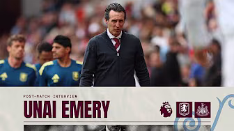 "I am grateful for the supporters" | Unai Emery reacts to Newcastle draw 🤝 backdrop