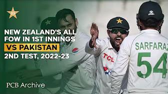 PCB Archive - New Zealand's All Fall of Wickets in 1st Innings | PAK vs NZ 2nd Test 2022-23 | MZ2A