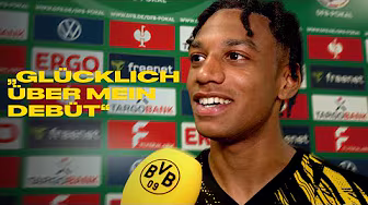 Mane and Anton after Essen | Rot-Weiss Essen - Borussia Dortmund | Interviews background