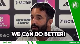 We can DO BETTER | Ruben Amorim after Man Utd draw with Fulham background