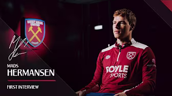 "I'm Very Happy & Proud To Be Here!" | Mads Hermansen's First Words as a Hammer ⚒️ background