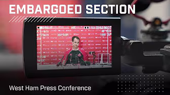 West Ham Press Conference | The Embargoed Section background