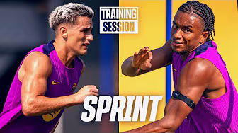 FAST, FOCUSED, RUN IT OUT | FC Barcelona Training 🔵🔴 background