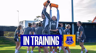 EVERTON WOMEN TRAIN IN DENMARK AHEAD OF HISTORIC SEASON | EVERTON IN TRAINING background