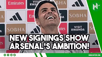 SIGNINGS show our AMBITION! Arteta on Arsenal’s amazing transfer window background