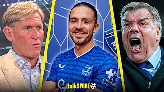 "SO WRONG!" Sam Allardyce TAKES AIM at Simon Jordan for his "HARSH" thoughts on Grealish to Everton background