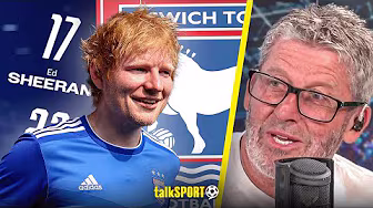 "UTTER WOKE NONSENSE" Andy Townsend & caller QUESTION Ed Sheeran being given No.17 shirt at Ipswich!
