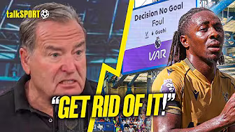 "IT'S A GOAL!" Jeff Stelling DEMANDS free kick rule is SCRAPPED after denying Eberechi Eze! backdrop
