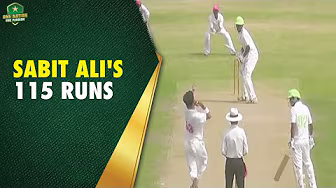 Sabit Ali's 115 Runs | Larkana vs Dera Murad Jamali | Hanif Muhammad Trophy 2025-26 background