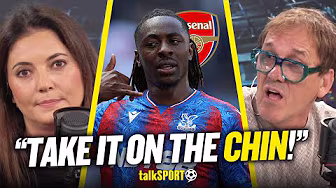 Tony Cascarino REACTS to Arsenal SNATCHING Eberechi Eze away from Tottenham in transfer HIJACK! background