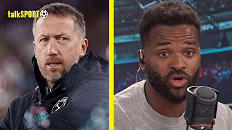 "A TOUGH BUNCH TO PLEASE!" Darren Bent FEELS SORRY Graham Potter amid West Ham chaos! background