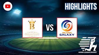 MiLC T20 Highlights: Baltimore Royals vs Orlando Galaxy backdrop