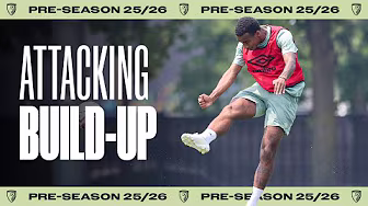 Neat passing and shooting drills in West Ham build-up | Summer Series training