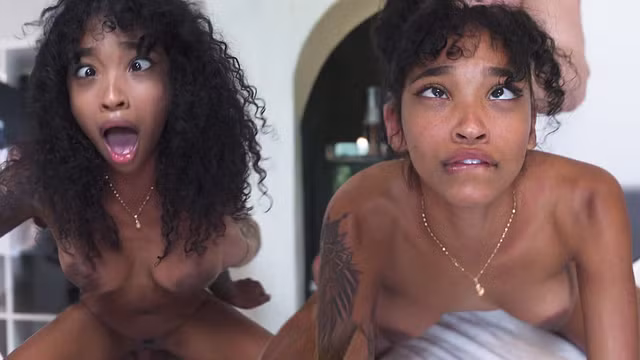 I LIKE MY GIRLS LIKE MY COFFEE - Ebony Teen Has Eye Rolling Orgasm