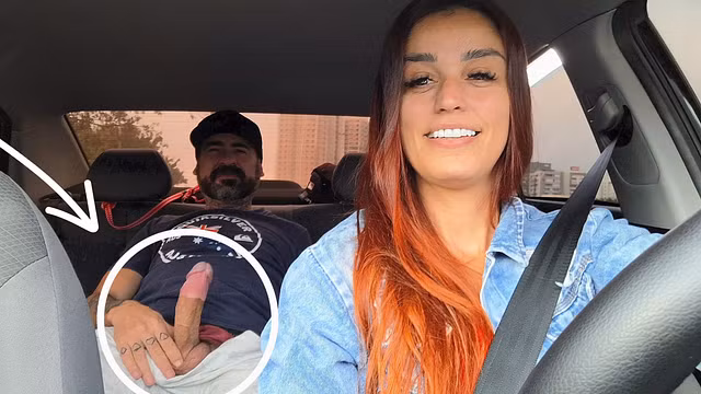 App driver catches passenger masturbating from behind!