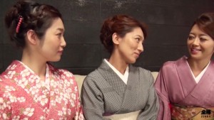 Japanese traditional kimono orgy with Maki Hojo and friends