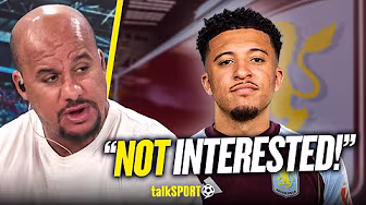 "PANIC BUY!" Gabby Agbonlahor voices CONCERN over Jadon Sancho's transfer to Aston Villa