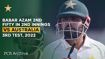 PCB Archive - Babar Azam's Half-Century in 2nd Innings | PAK vs AUS 3rd Test 2022 | MM2A background