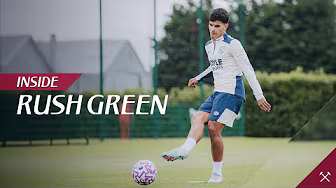 Mateus Fernandes Meets the Team in His First Training Session | Inside Rush Green background