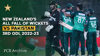 PCB Archive - New Zealand's All Fall of Wickets | PAK vs NZ 3rd ODI 2022-23 | MZ2A