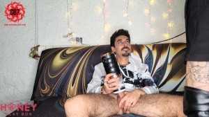 Husband caught masturbating by wife