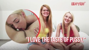 Ersties - Hot Blondes Andy & Izzy Taste Each Other Before Grabbing the Magic Wand