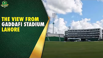 The view from Gaddafi Stadium, Lahore đ„ïž Iconic venue ready to host action in 2025-26 cricket season