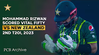 PCB Archive - Mohammad Rizwan Scored VITAL Half-Century | PAK vs NZ 2nd T20I 2023 | M2B2A background